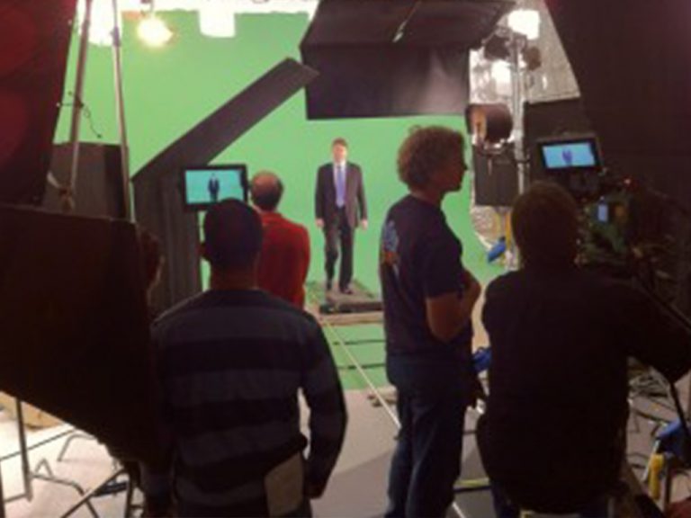 celebrity music video shoot in studio